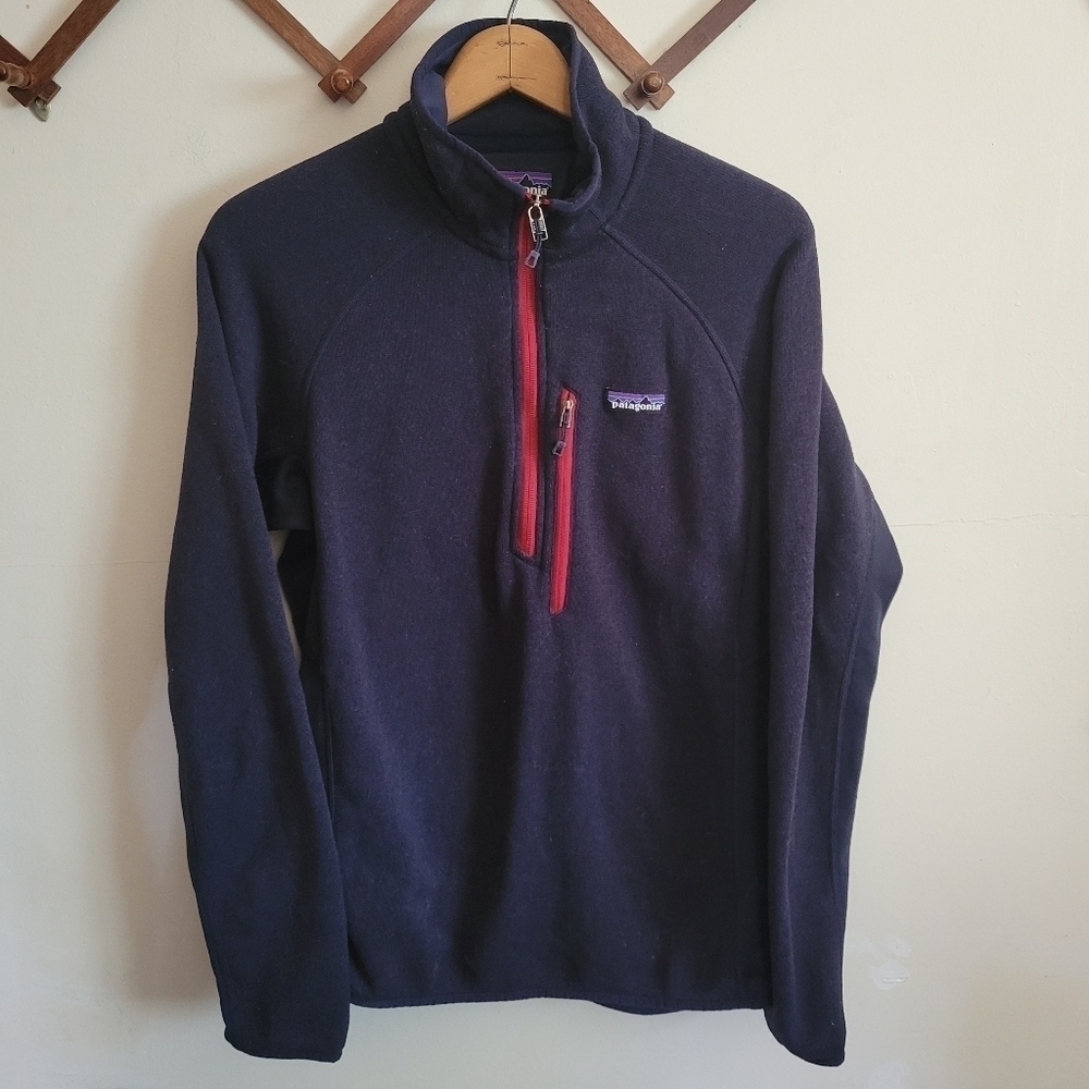 Patagonia Better Sweater Quarter Zip Navy Blue Medium Sweatshirt
